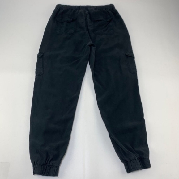 Thread & Supply Black Lightweight Pull On Cargo Pocket Jogger Pant Women's XXS - Picture 2 of 12